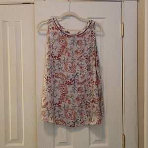 LOFT flowy flower printed top